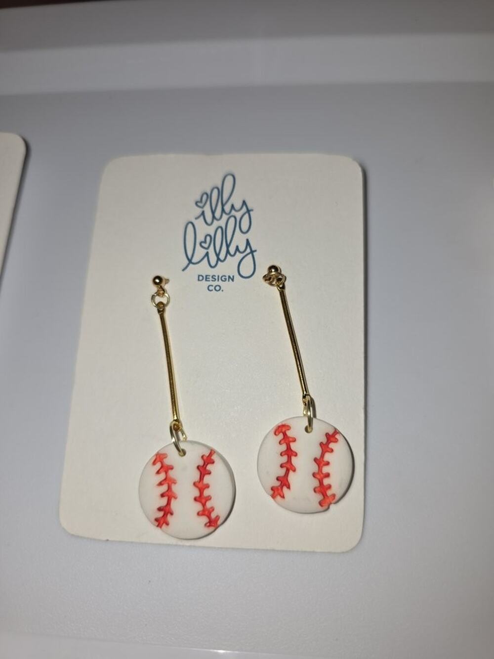 Illy Lilly Design Co. Baseball Earrings